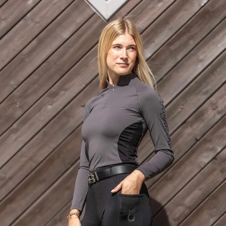 Funktionsshirt Langarm Royal Horsemen grau Herbst Winter 2025