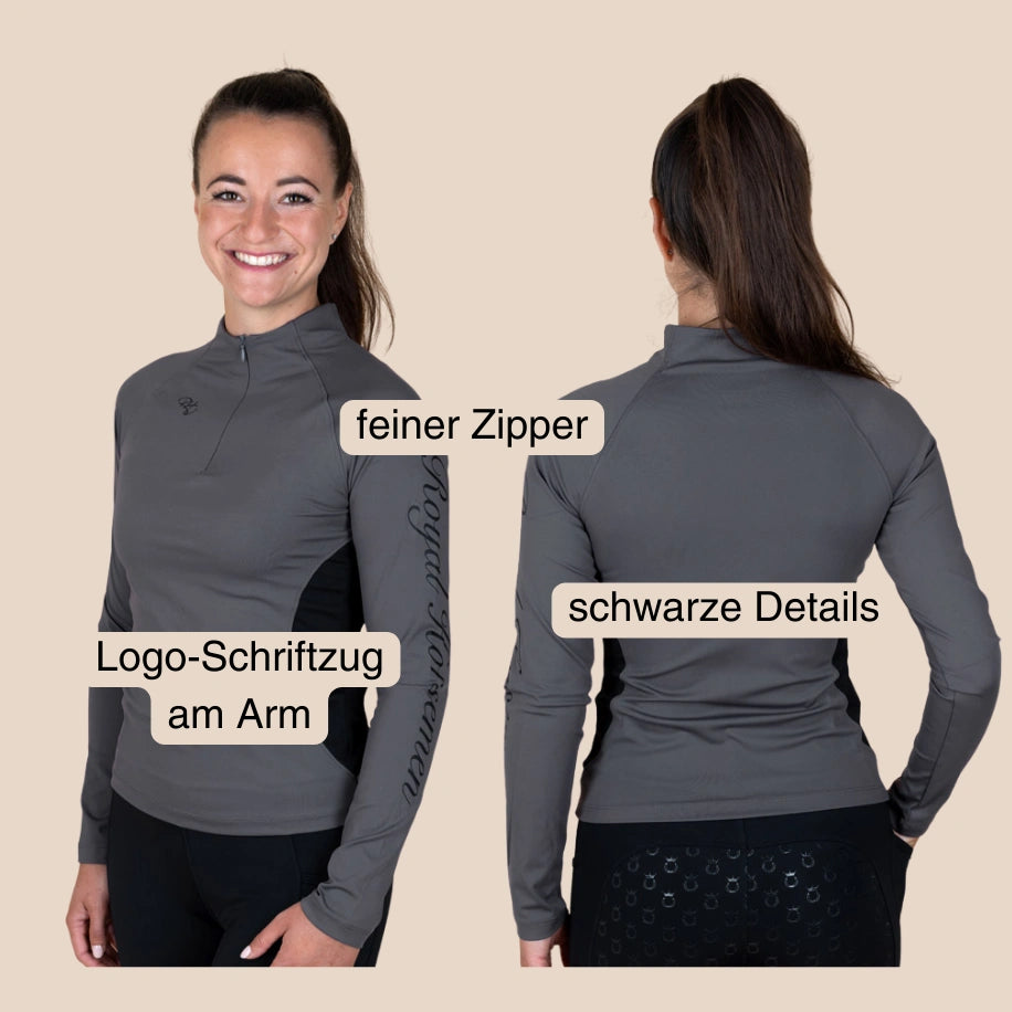 Funktionsshirt Langarm Royal Horsemen grau 2025 Details