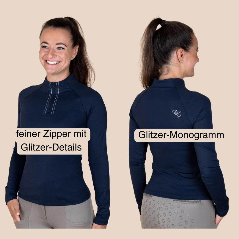 Funktionsshirt Langarm Royal Horsemen navy Details 2025