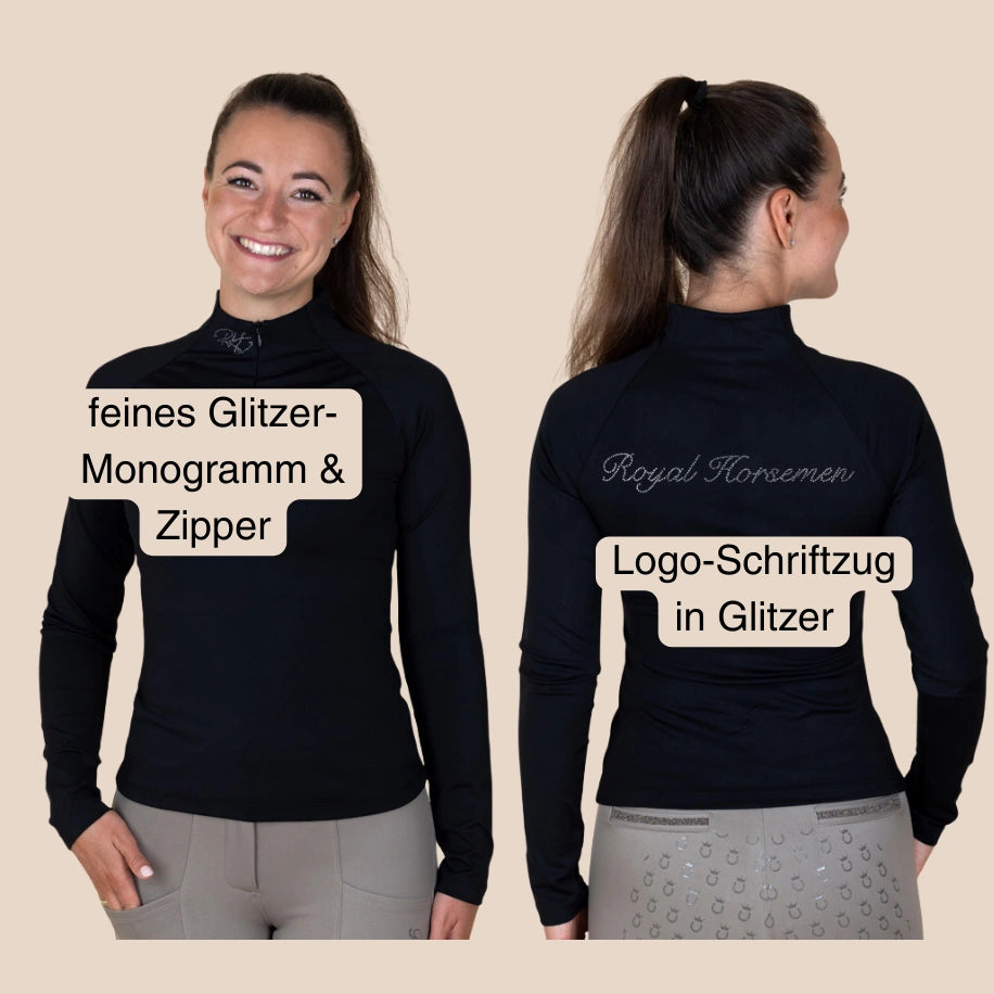 Funktionsshirt Langarm Royal Horsemen schwarz 2025 Herbst Winter Details
