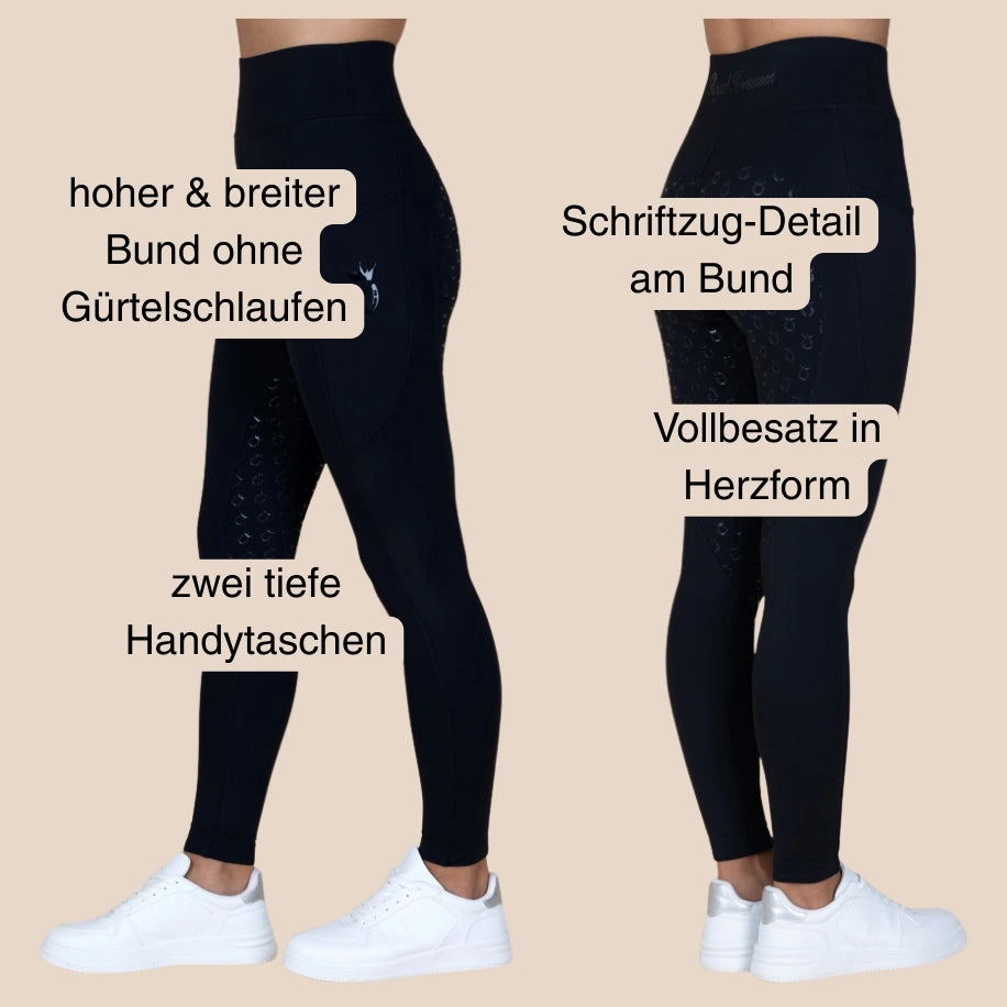 Reitleggings Ultra HighWaist Royal Horsemen Schwarz Details 2025
