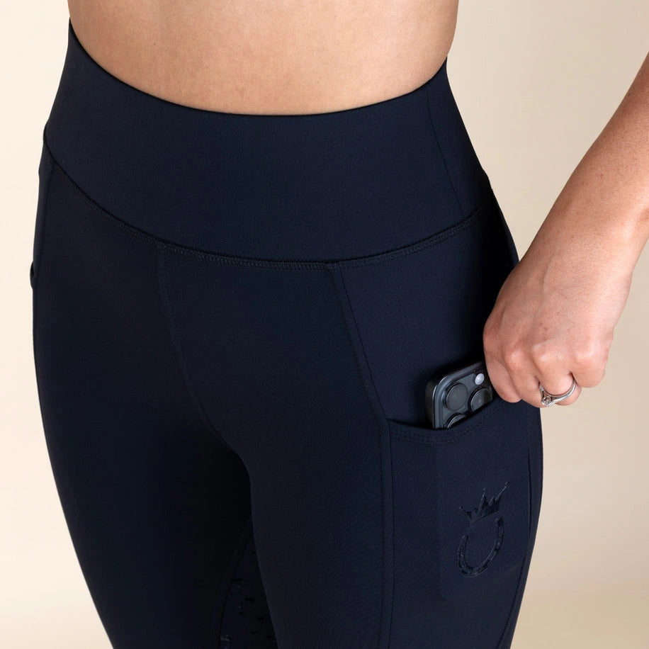 Reitleggings Ultra HighWaist Royal Horsemen Schwarz Handytasche