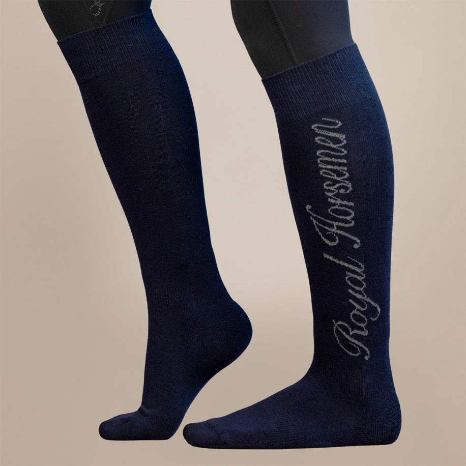 Reitsocken ShadowGrey Royal Horsemen nachhaltig navy