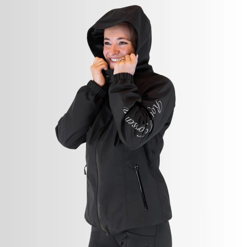 Royal Horsemen Regenjacke schwarz Kapuze