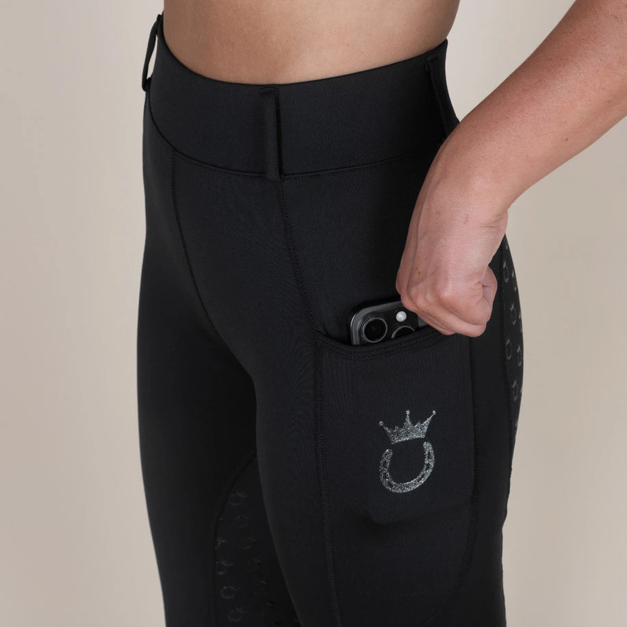 Royal Horsemen Winter Reitleggings Schwarz Handytasche 2025