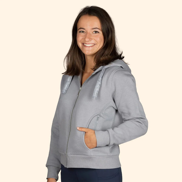 Sweatjacke grau Clearance