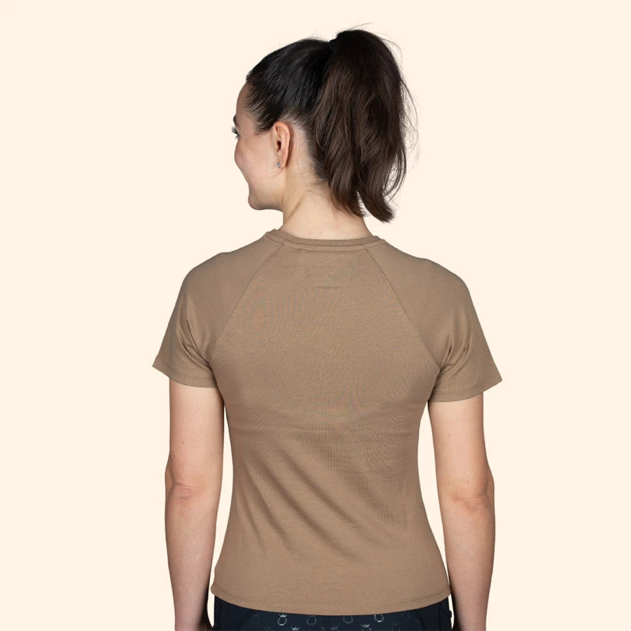 Royal Horsemen nachhaltiges T-Shirt GOTS Bio Baumwolle braun Rücken