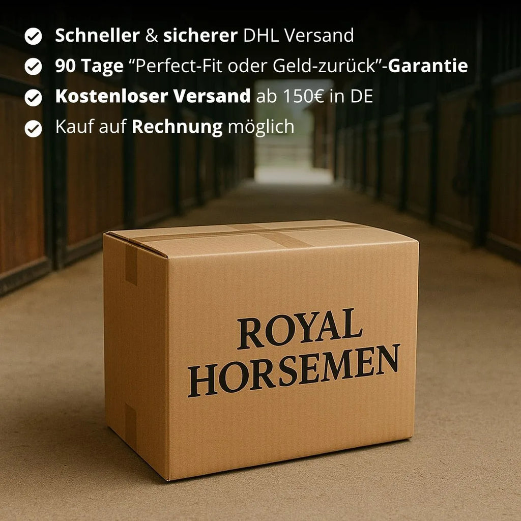 Versand und weitere Vorteile bei Royal Horsemen